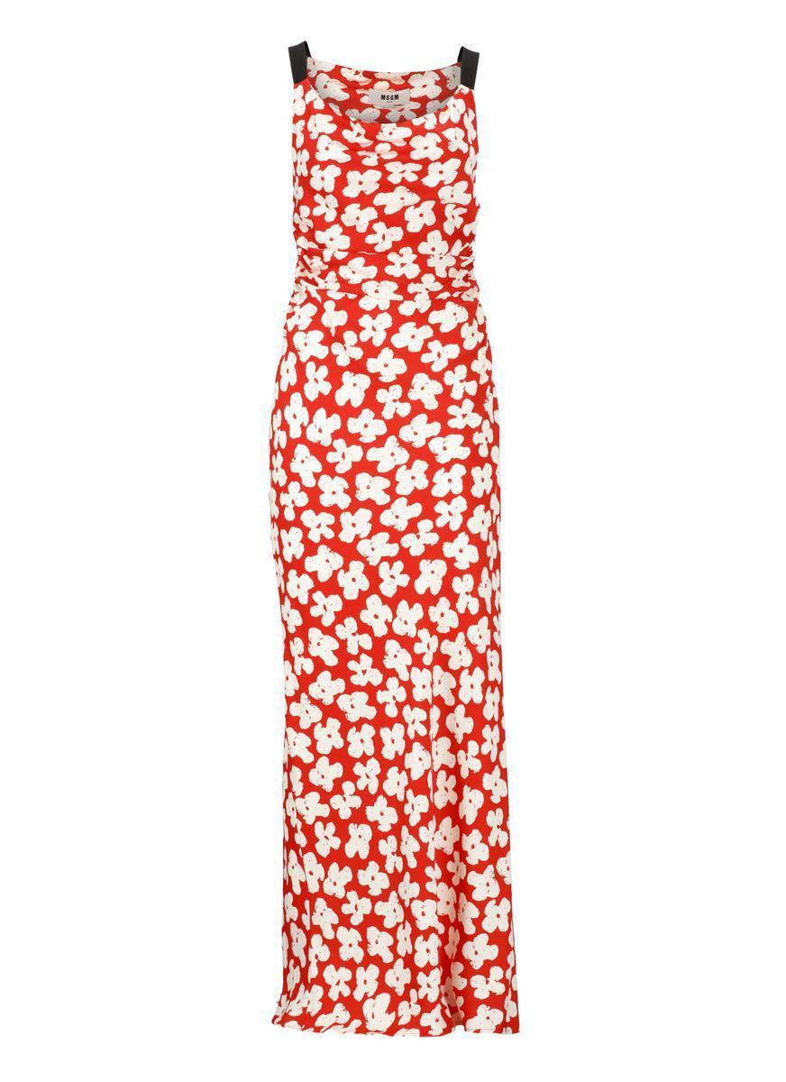 MSGM Dresses In Red Product Image