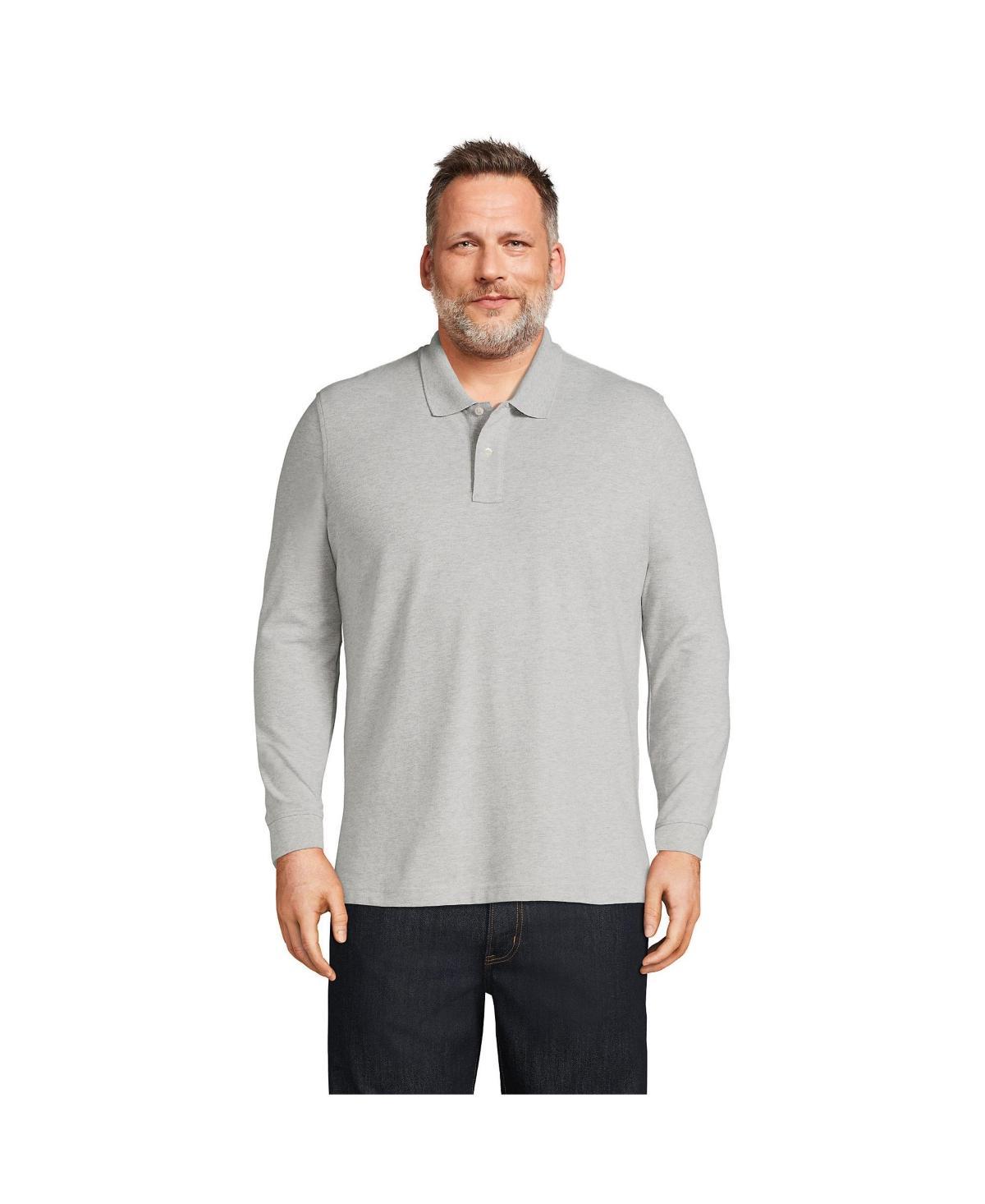 Men's Lands' End Comfort First Mesh Polo, Size: Medium, Gray Grey Product Image