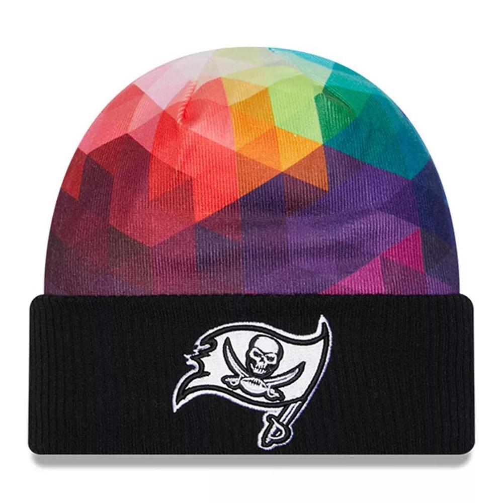 Men's New Era  Black Tampa Bay Buccaneers 2023 NFL Crucial Catch Cuffed Knit Hat Product Image