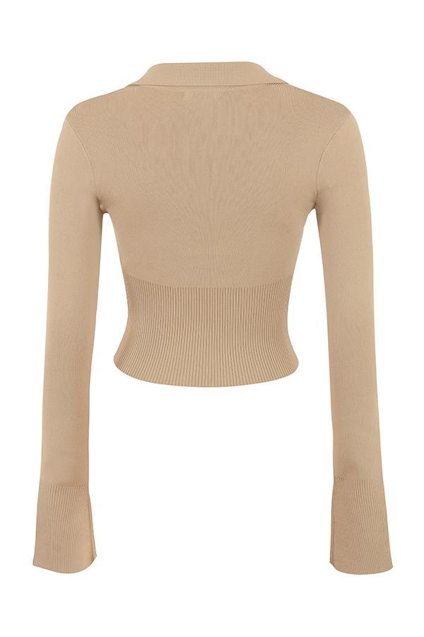 Marianne  camel knit top - sale Product Image