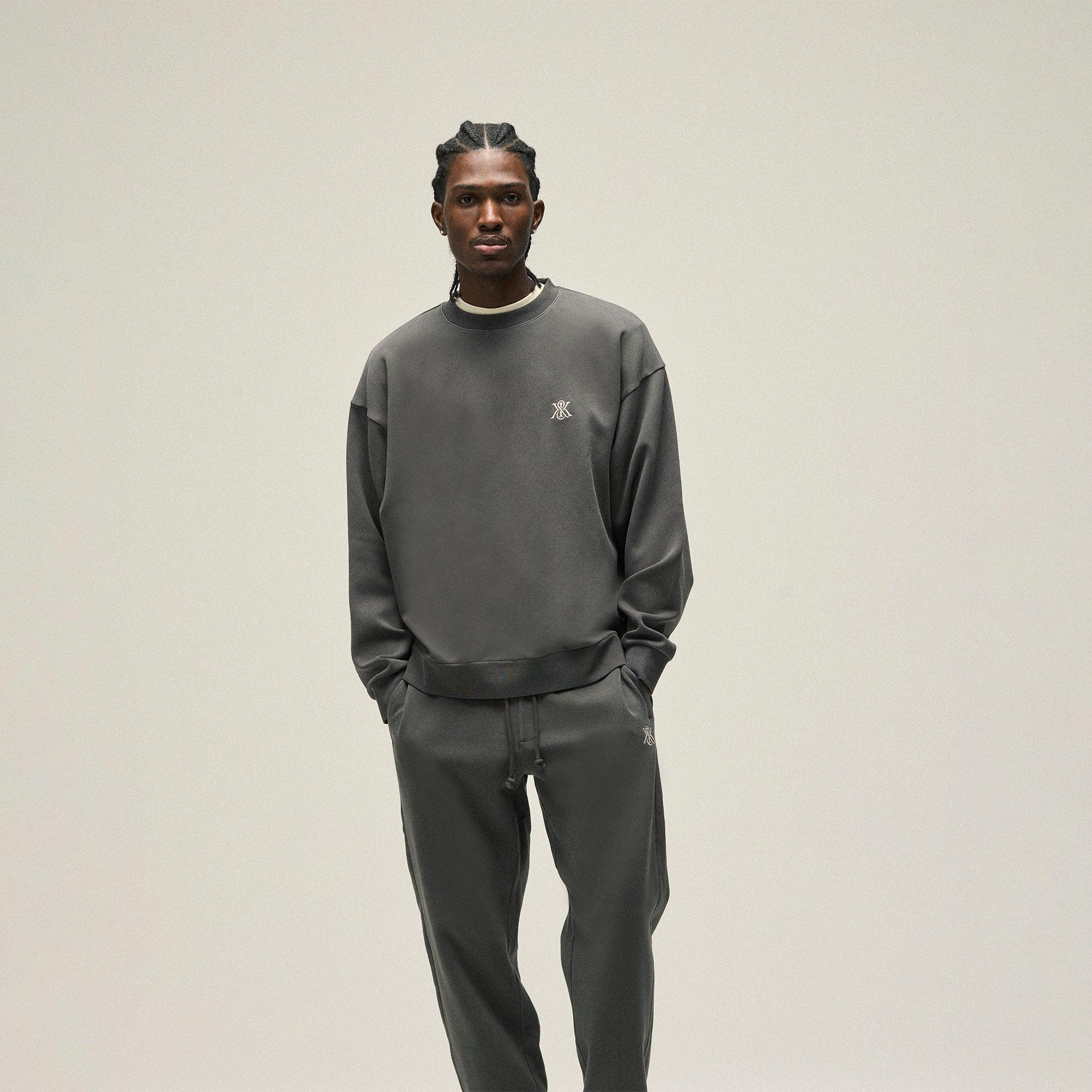 Kith Compact Knit Nelson Crewneck - Somber Male Product Image