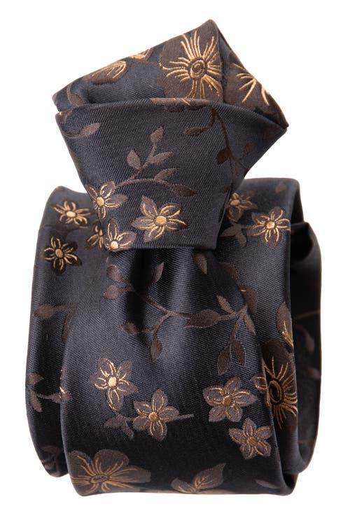 Elizabetta Trevi - Extra Long Printed Silk Tie for Men in Plum at Nordstrom Product Image