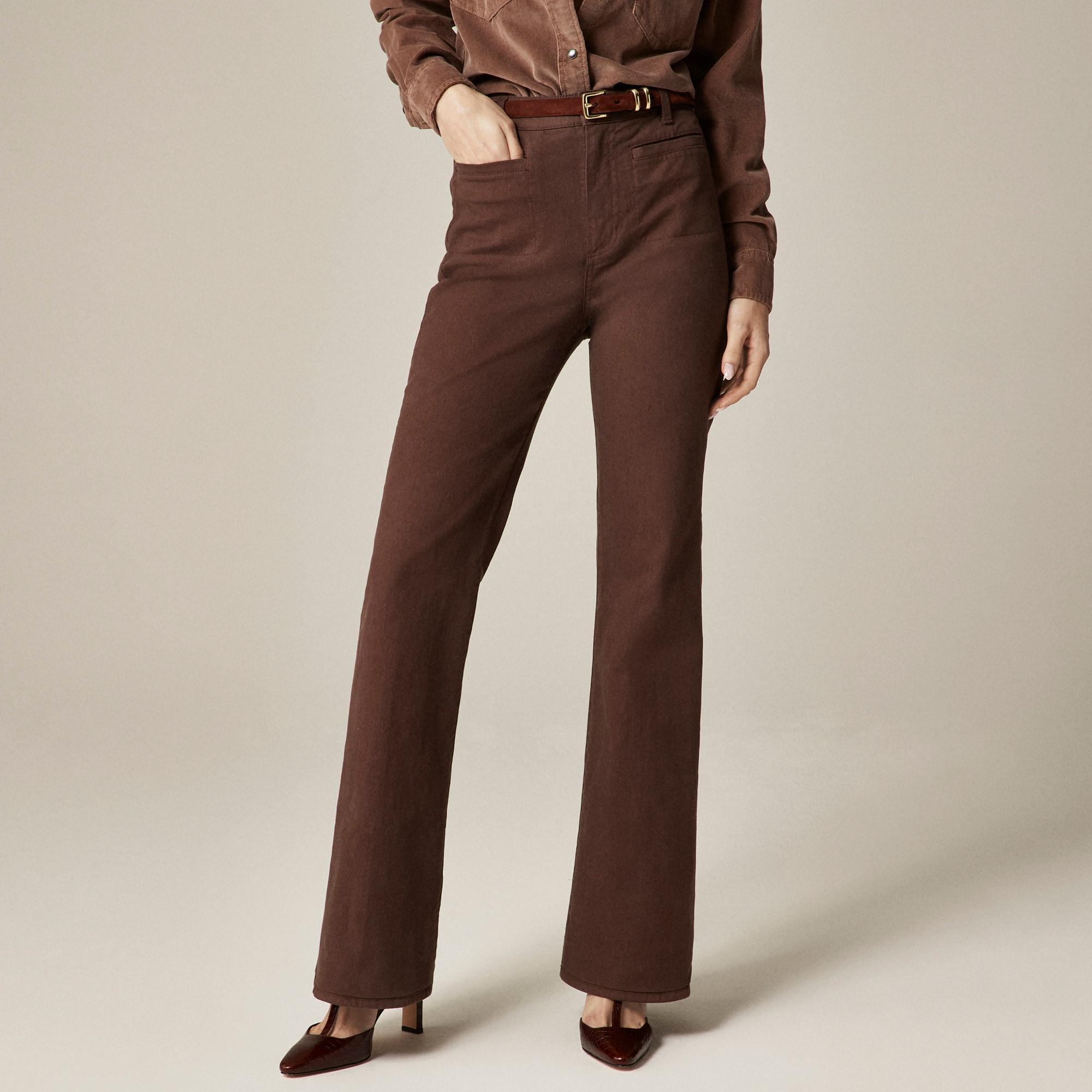 Vintage flare pant in washed twill Product Image