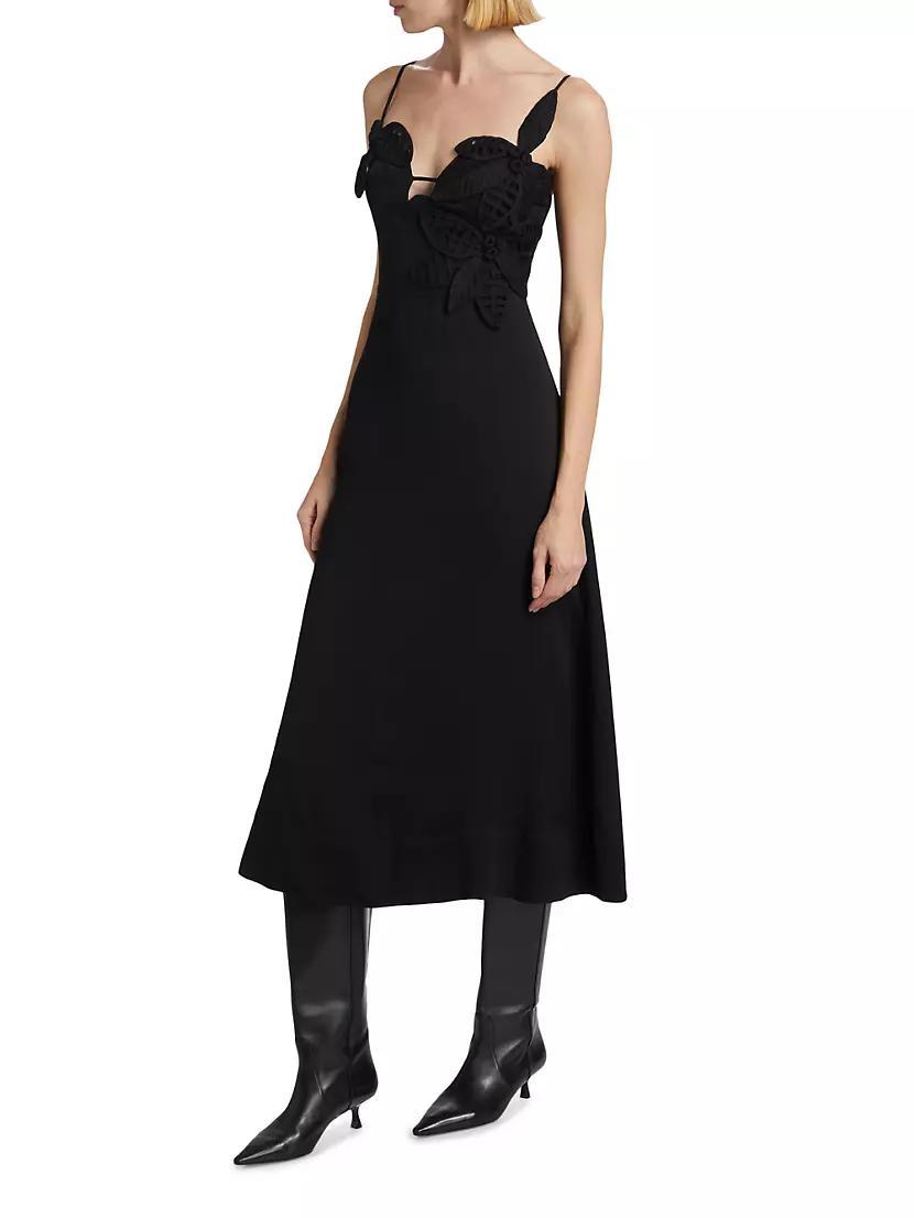 Flowered Bust Midi-Dress Product Image