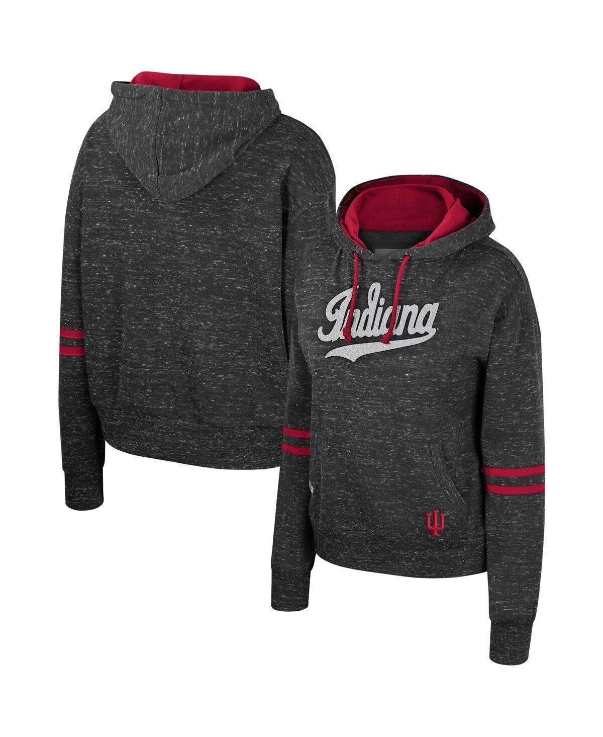 Womens Colosseum Charcoal Illinois Fighting Illini Catherine Speckle Pullover Hoodie Product Image