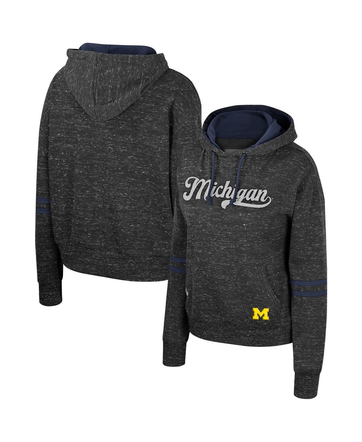 Womens Colosseum Charcoal Illinois Fighting Illini Catherine Speckle Pullover Hoodie Product Image