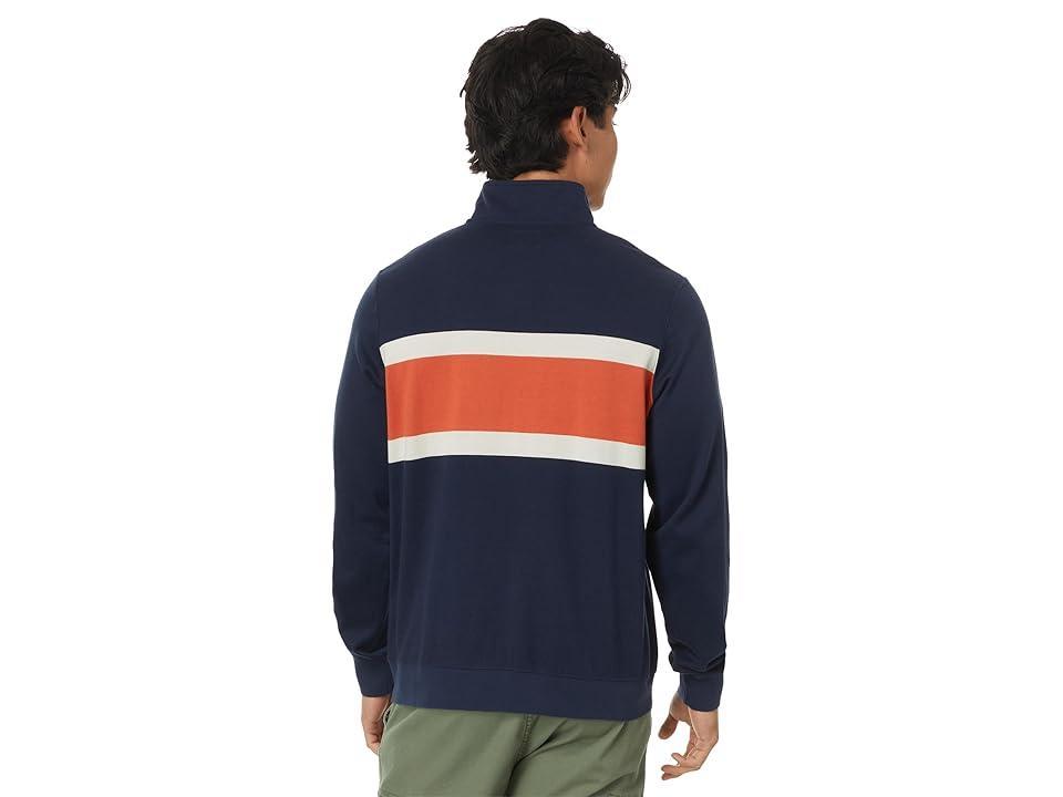 L.L.Bean Vintage Soft Rugby Mockneck Chest (Classic Navy/Sailcloth) Men's T Shirt Product Image