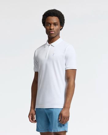 MENS TREVOR PERFORMANCE PIQUE ZIP UP POLO - B6K557F200 Product Image