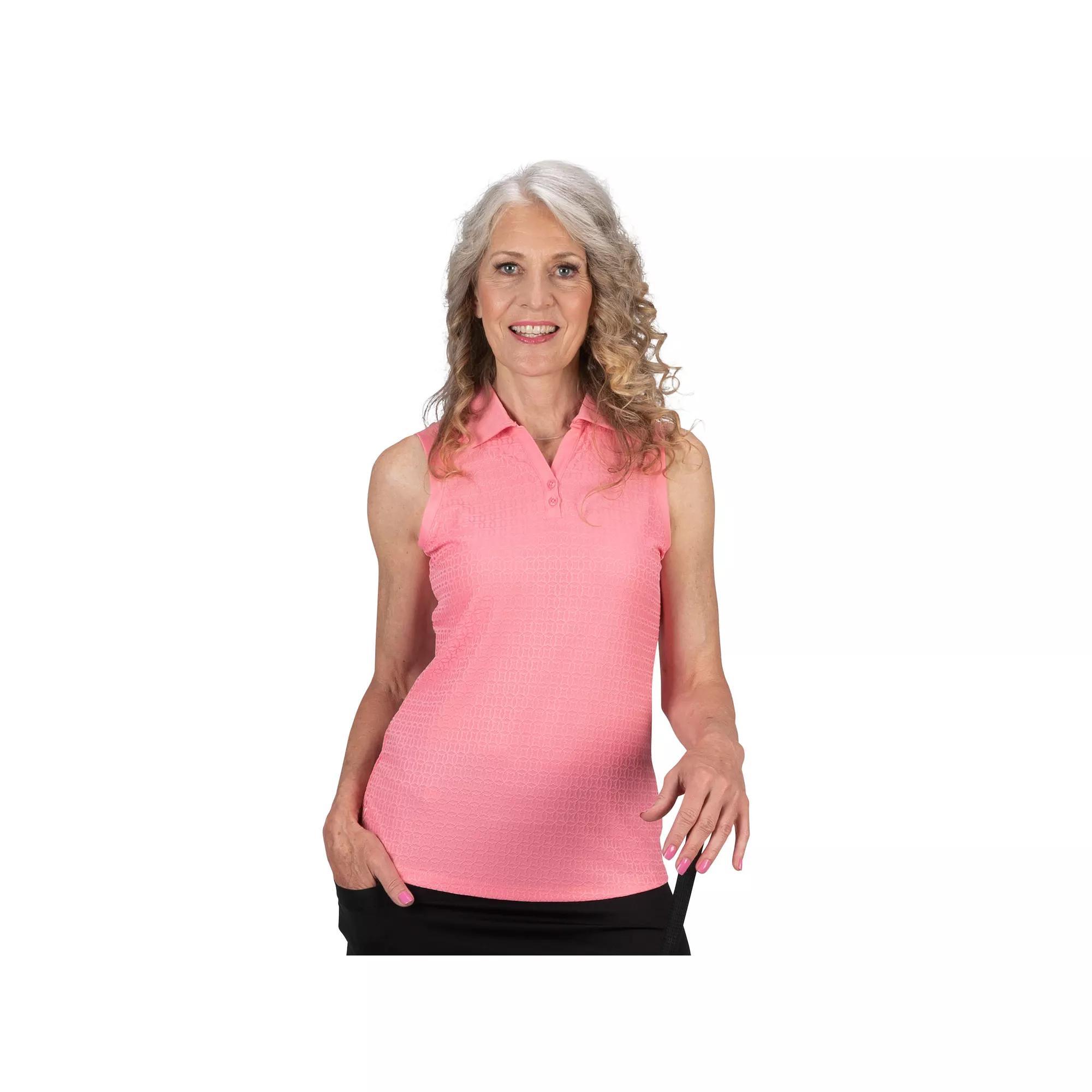 Women's Nancy Lopez Journey Sleeveless Polo, Size: Medium, Geranium Product Image