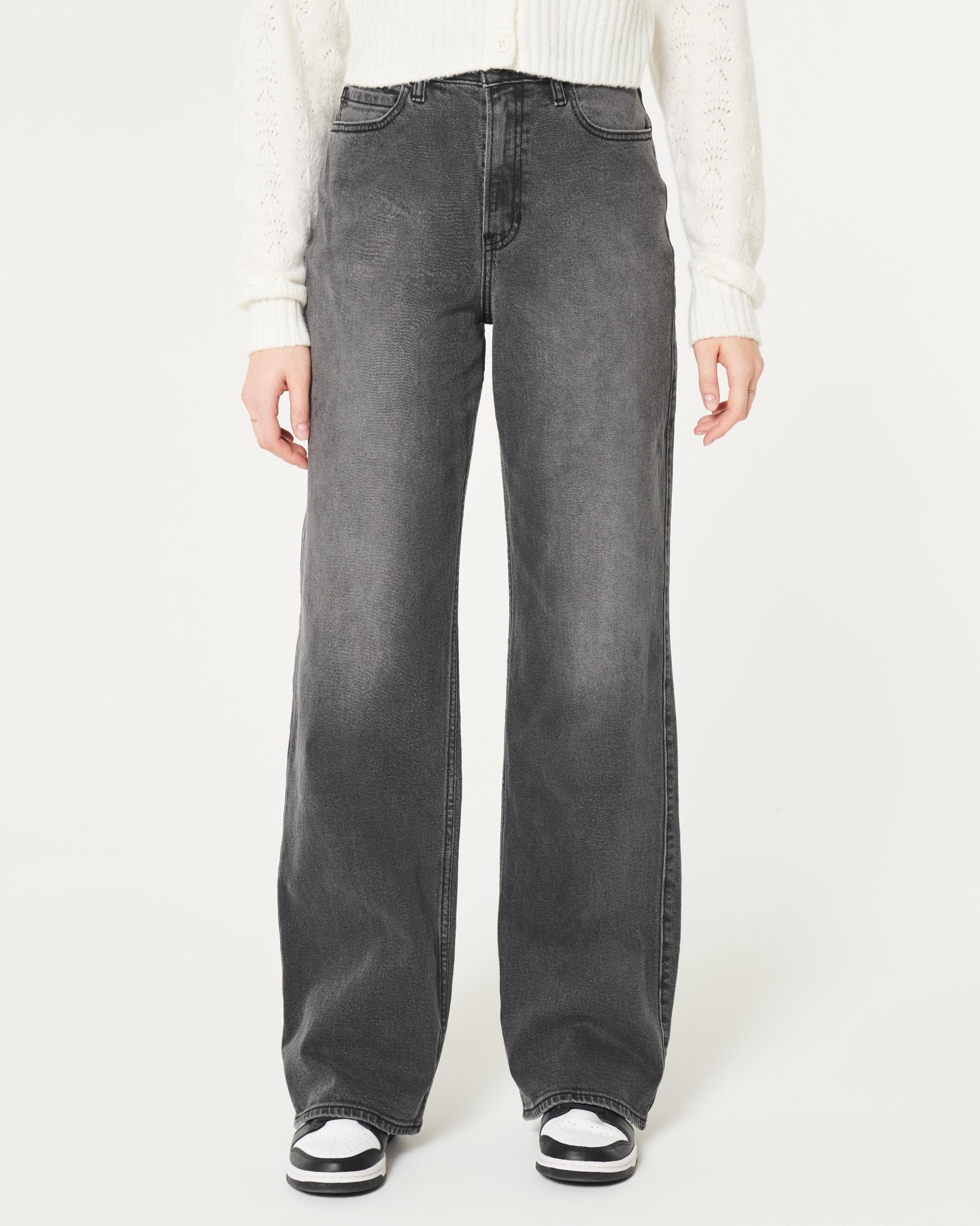 Ultra High-Rise Ripped Medium Wash Baggy Jeans Product Image