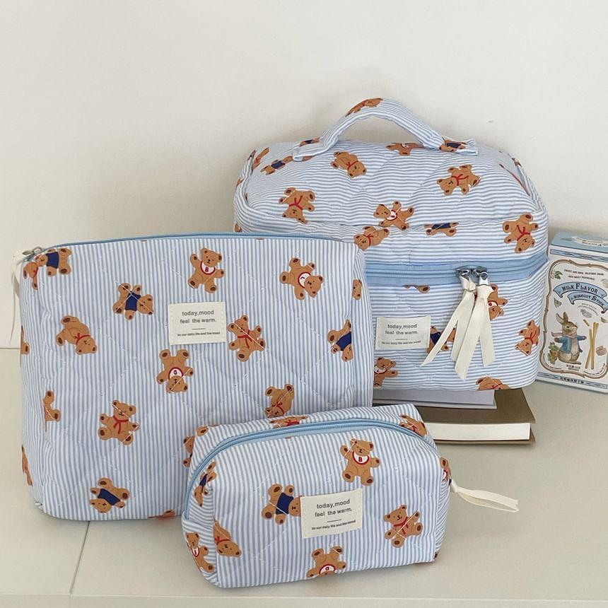 Bear Fabric Clutch / Makeup Bag (Various Designs) Product Image