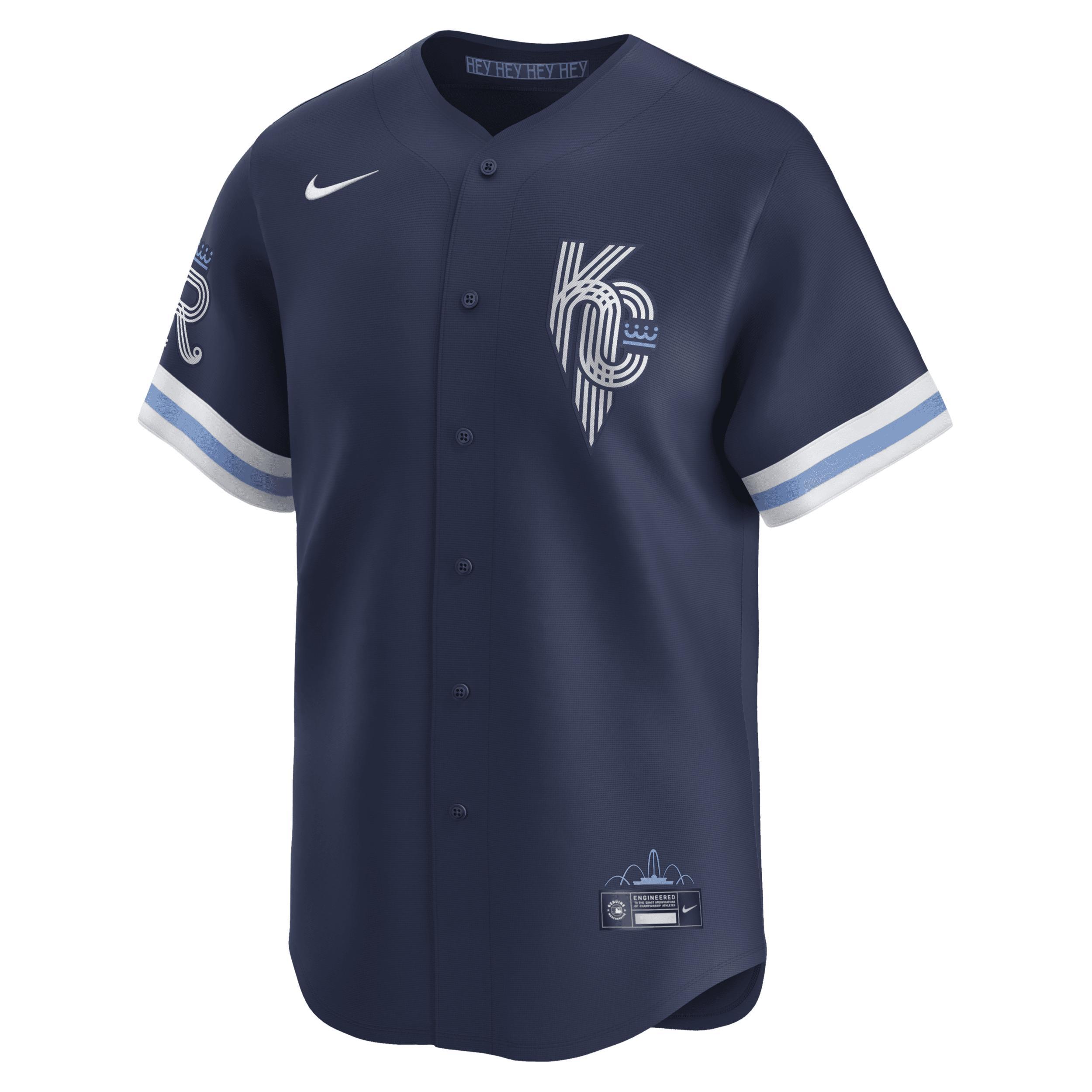 Men's Nike Navy Kansas City Royals City Connect Limited Jersey, Size: Small, Blue Product Image