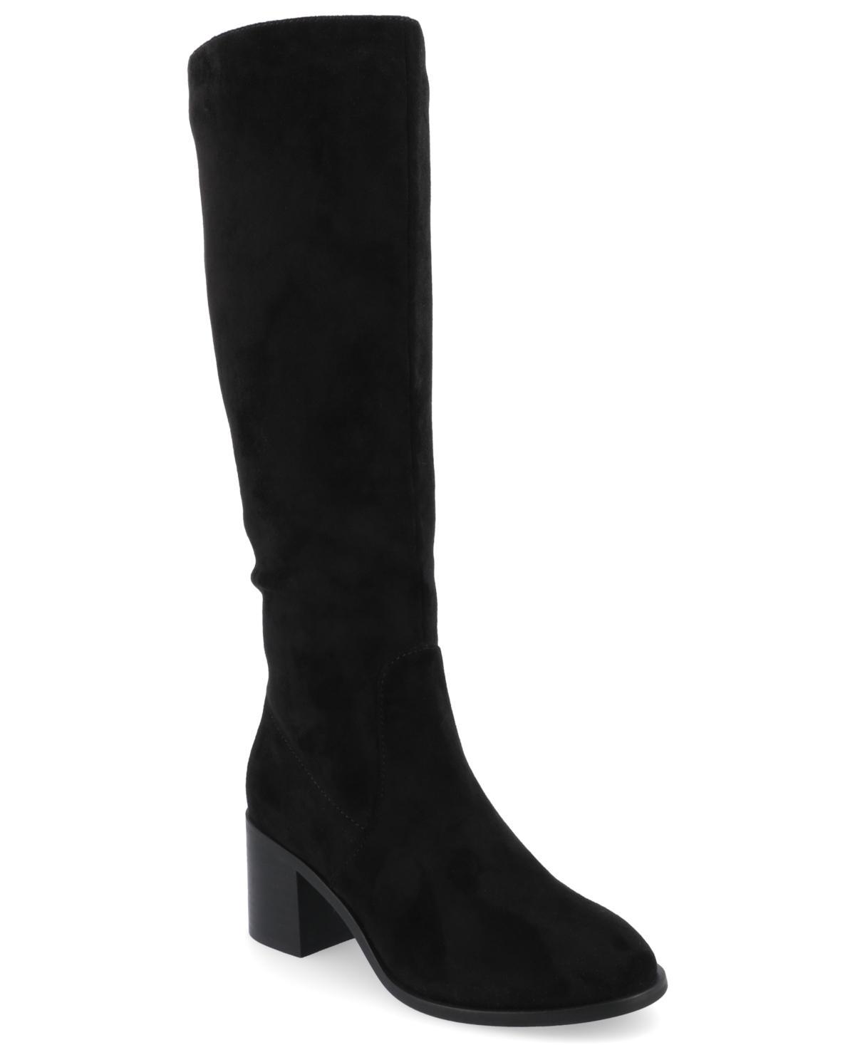 Journee Tru Comfort Foam™ Women's Romilly Calf Boots, Size: 6.5, Black Product Image
