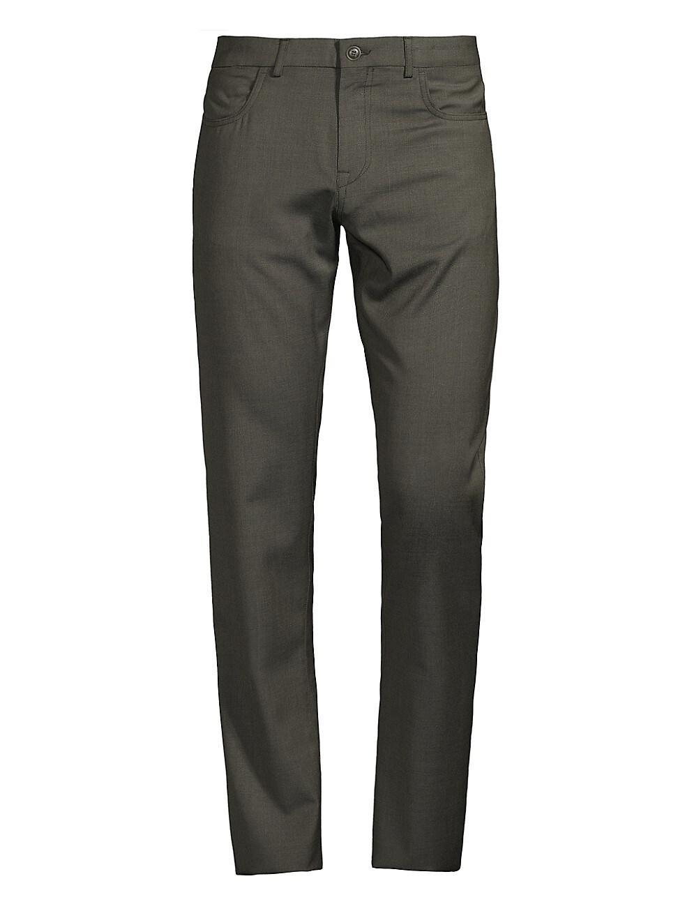Mens Washable Wool Trousers Product Image