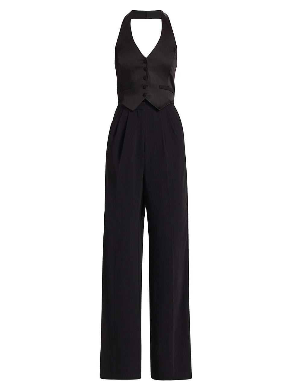 Satin Isadore Jumpsuit Amanda Uprichard Product Image