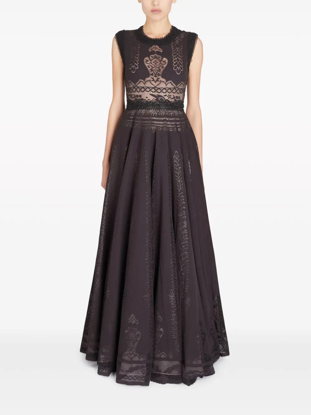 Jardin d&apos;Eden macramé maxi dress Product Image