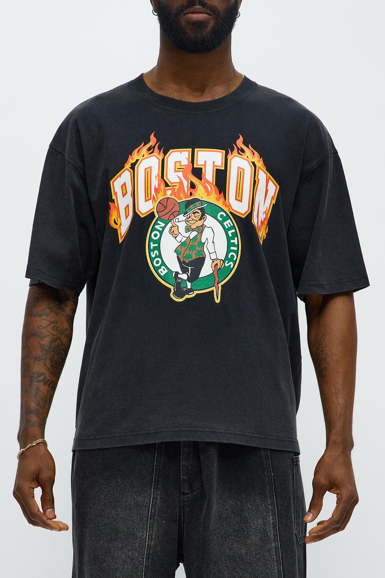 Celtics Slam Jam Oversized Short Sleeve Tee - Black Product Image