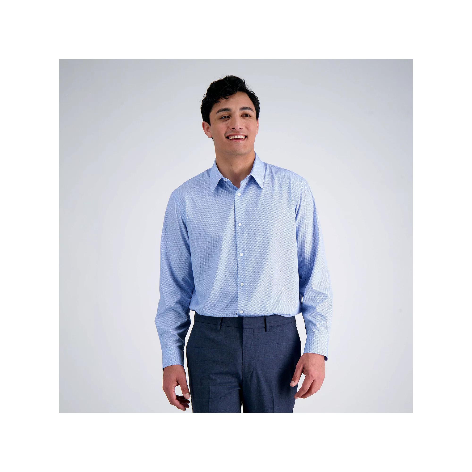 Mens Haggar Performance Classic Fit Dress Shirt Product Image
