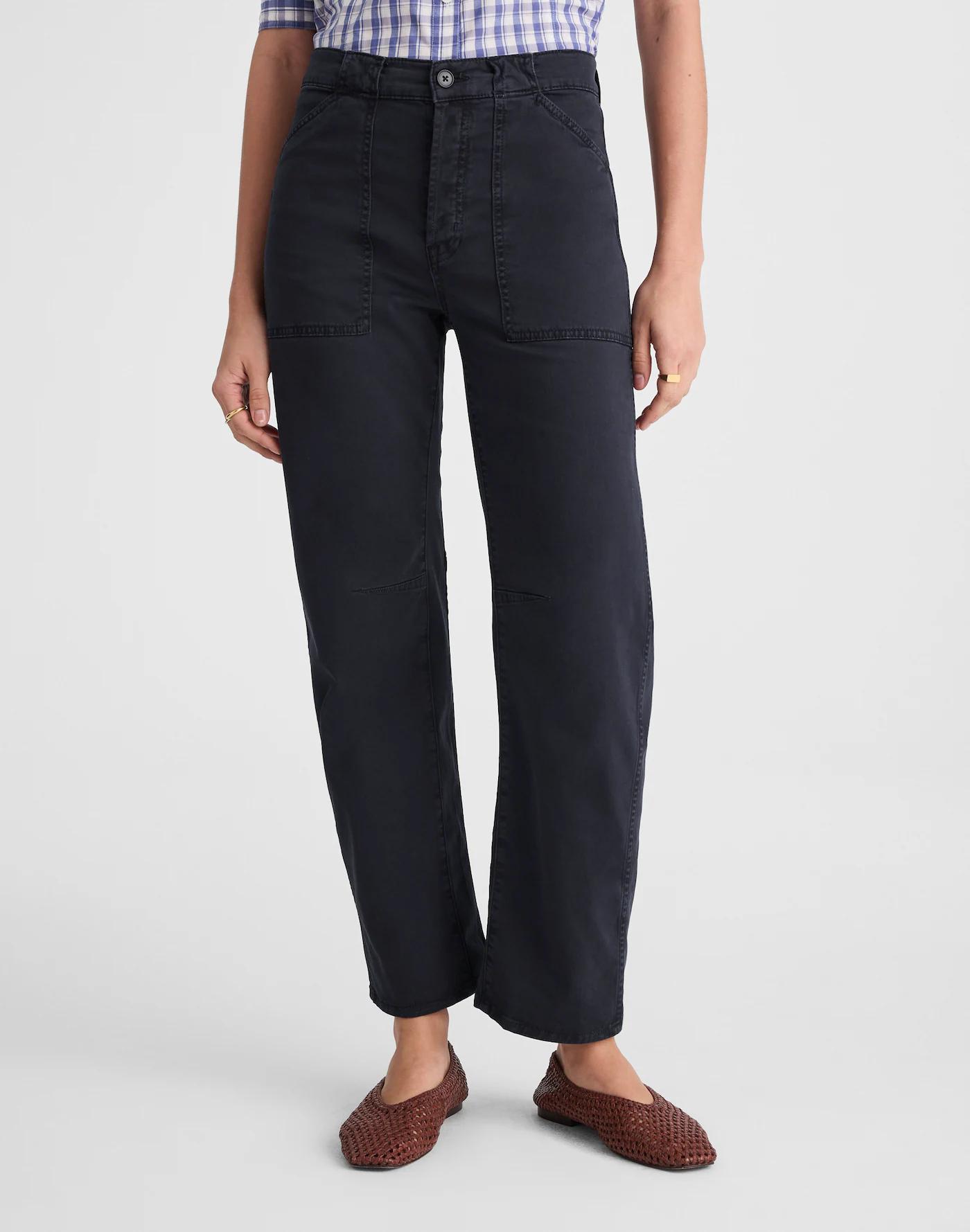 The Darted Barrel-Leg Utility Pant Product Image