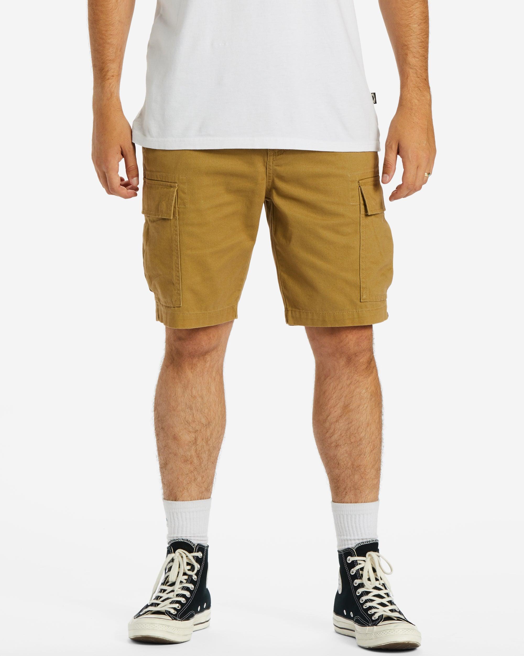 Combat Cargo 21" Shorts - Light Khaki Male Product Image