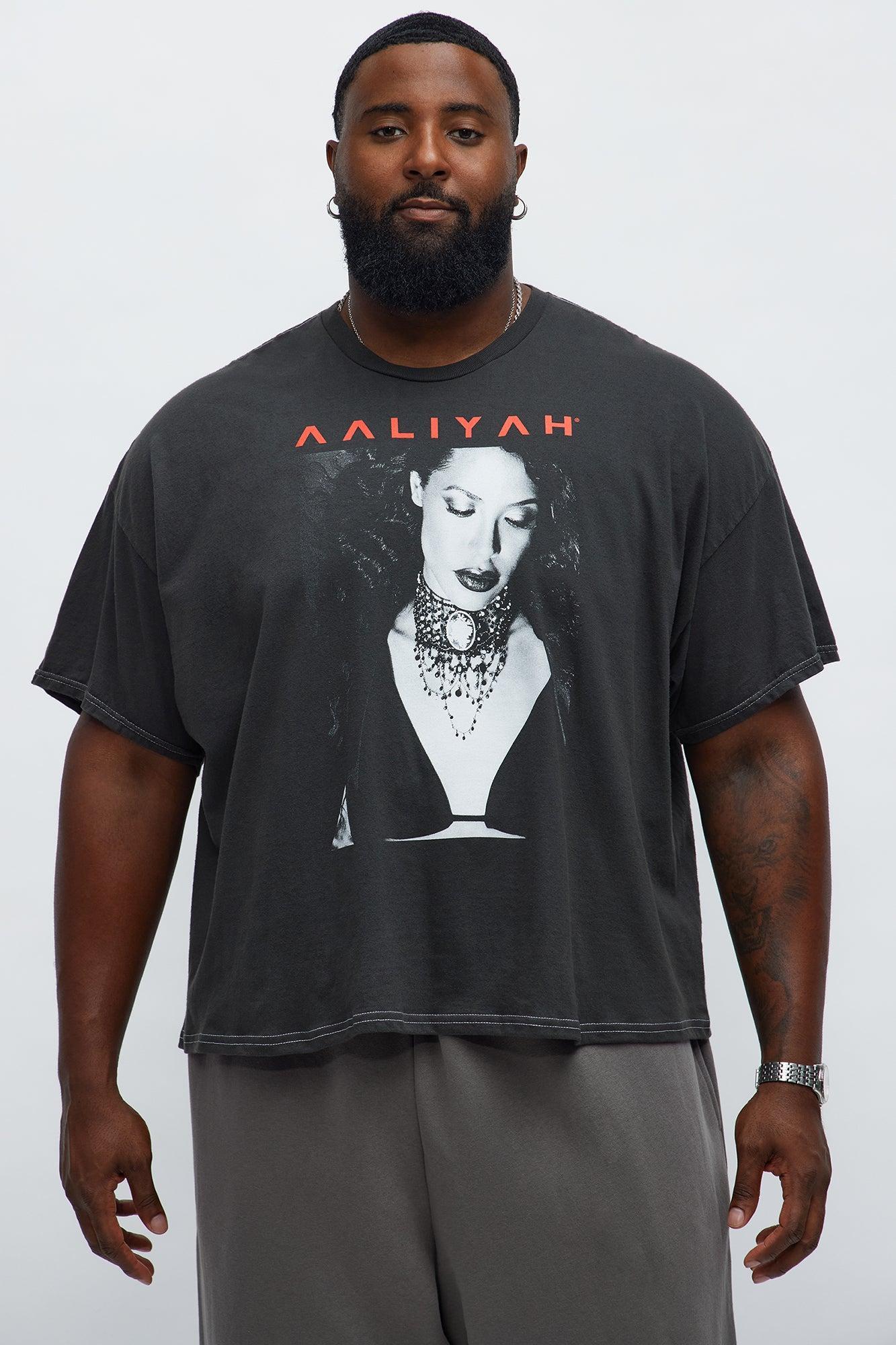 Aaliyah Try Again Oversized Short Sleeve Tee - Black Wash Product Image