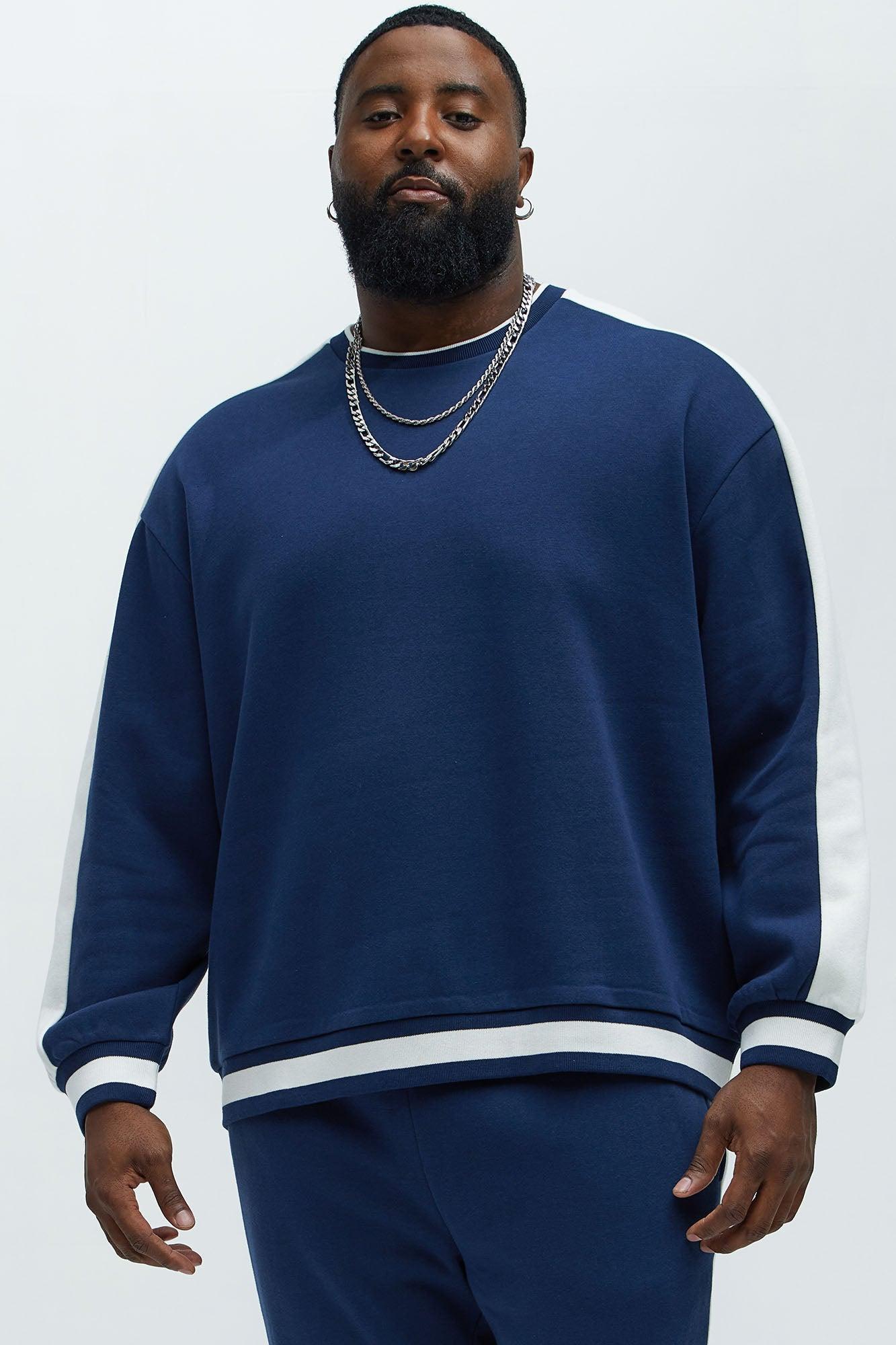 Tyson Drayton Contrast Sweatshirt - Navy/combo Product Image
