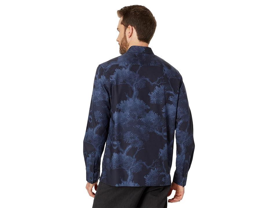 Ted Baker Goxhill Tree Print Shirt Long Sleeve (Dark ) Men's Jacket Product Image