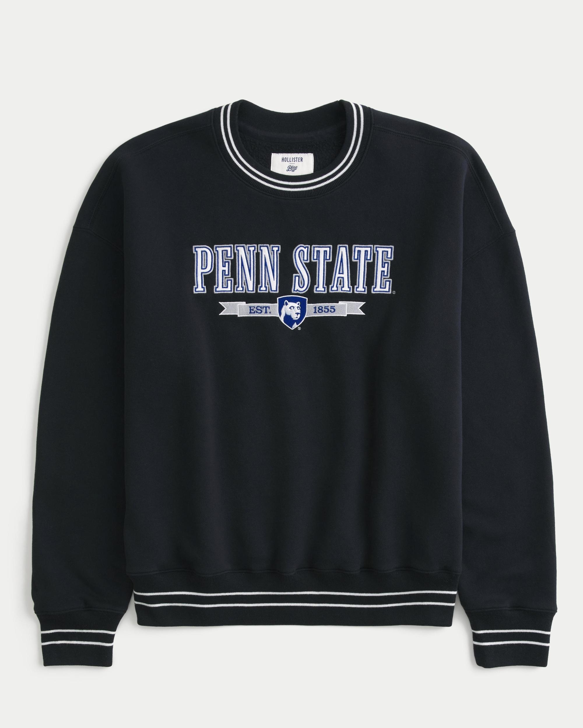 Boxy Indiana University Hoosiers Graphic Crew Sweatshirt Product Image