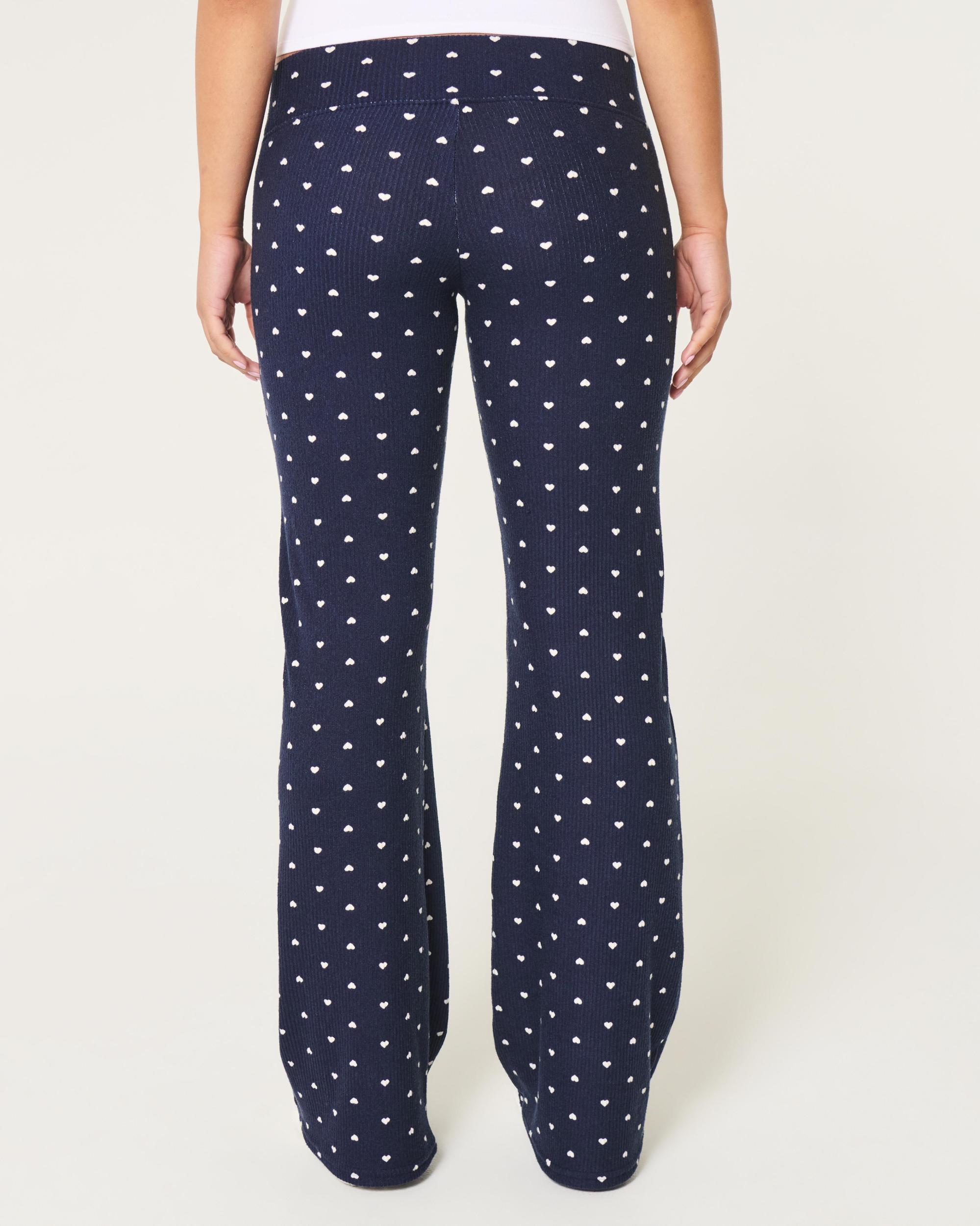 Cozy Ribbed Flare Pants Product Image
