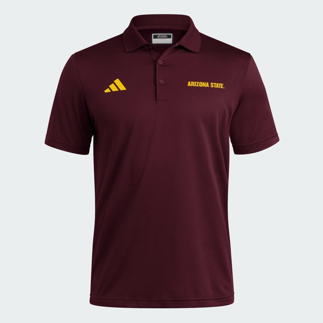 adidas Indiana Hoosiers Coaches Ottoman Polo Victory Red XL Mens Product Image