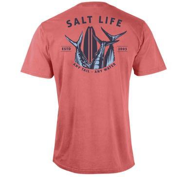 Salt Life® Men's S/S Mineral Red Any Tail Any Water T-Shirt Product Image