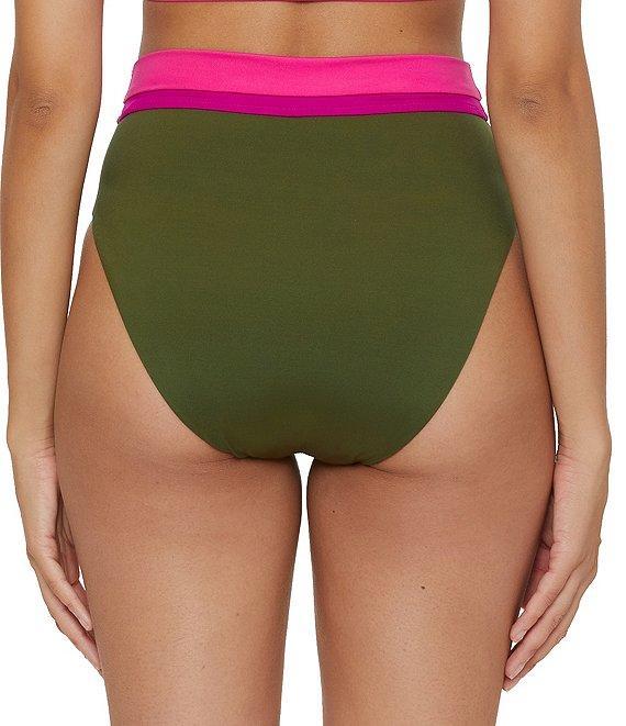 Trina Turk Monaco Color Block Banded High Waist Swim Bottom Product Image