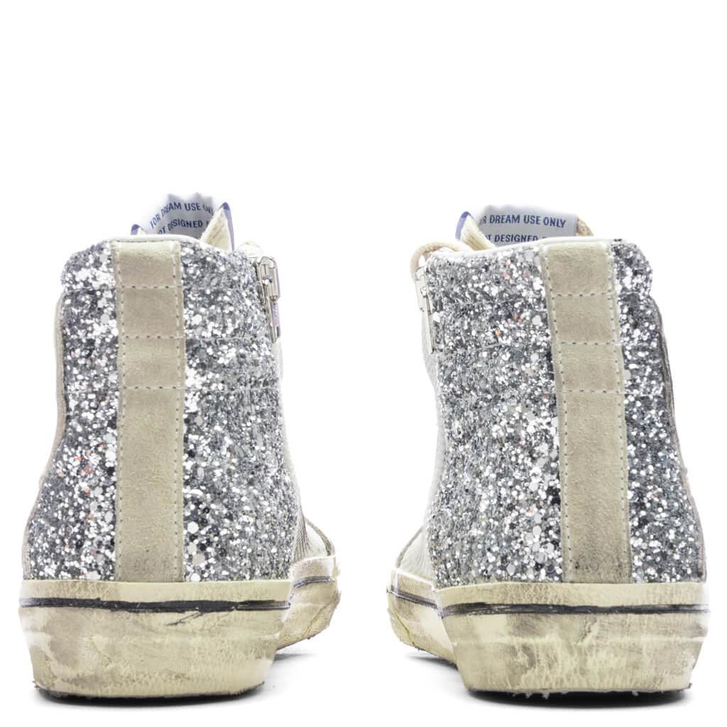 Women's Slide Sneaker - Silver/White/Marble Female Product Image