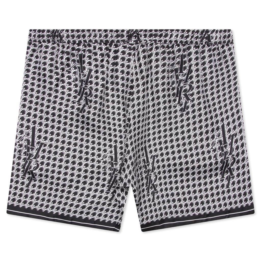 Houndstooth Silk Short - Black Male Product Image