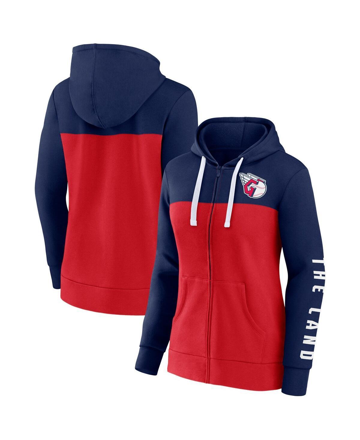 Womens Fanatics Branded /Red Boston Red Sox Take The Field Colorblocked Hoodie Full-Zip Jacket Blue Product Image