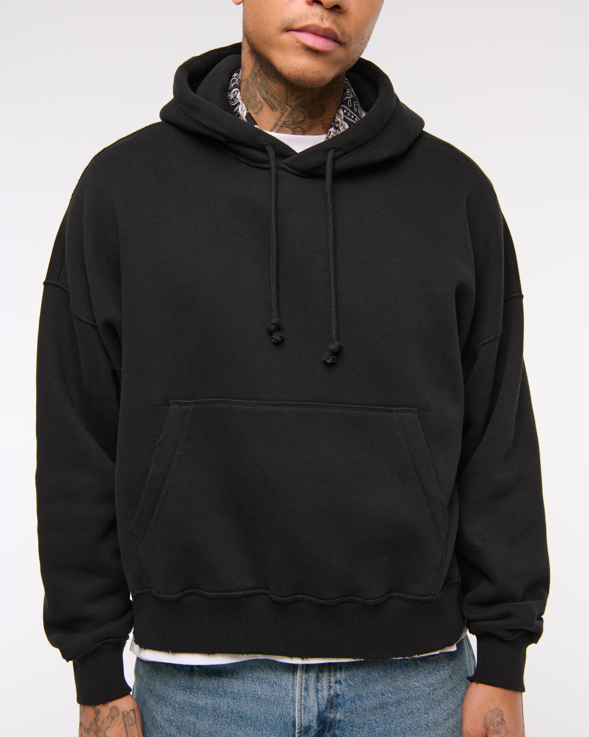 Essential Cropped Popover Hoodie Product Image