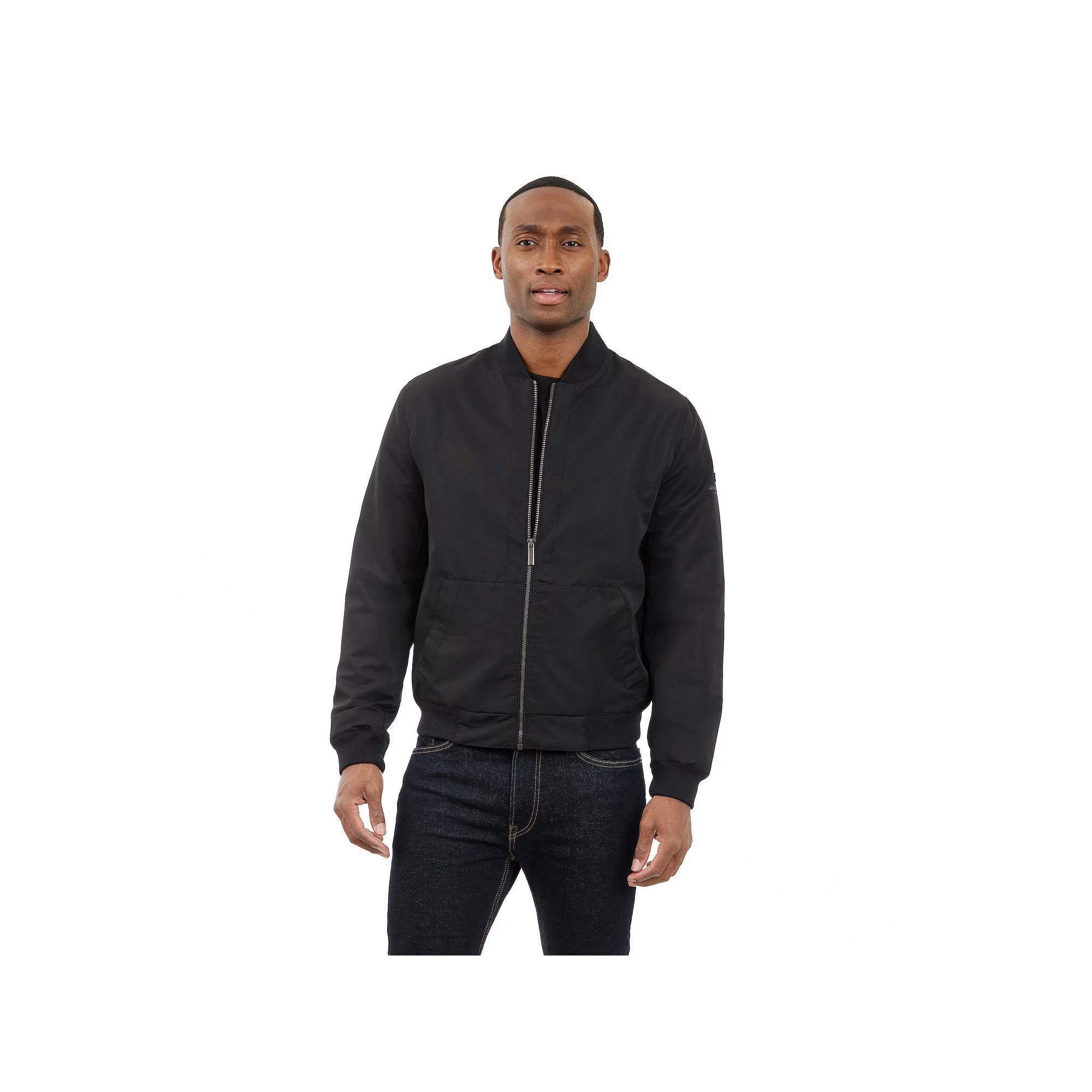 Men's London Fog Bomber Jacket, Size: Large, Black Product Image