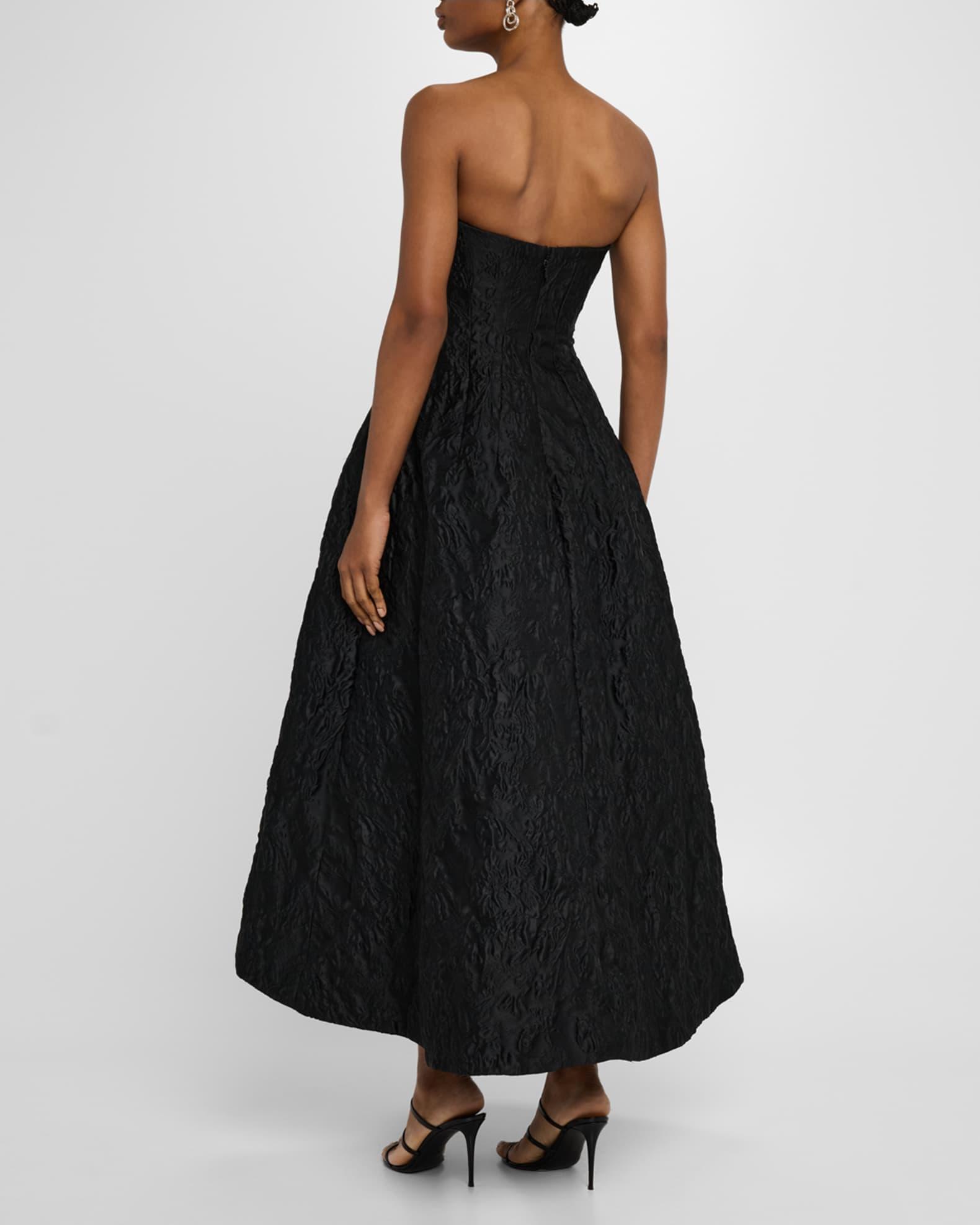 Strapless A-Line Tea-Length Dress Product Image