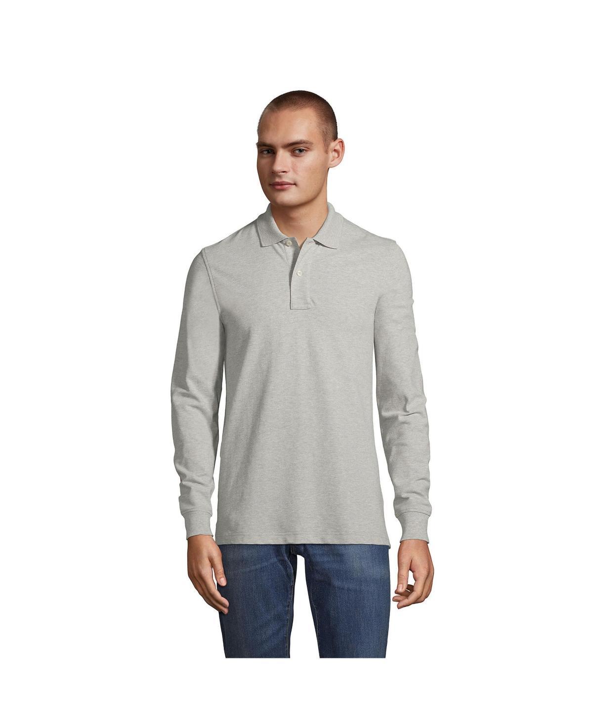 Men's Lands' End Comfort First Mesh Polo, Size: Large, Evening Blue Product Image