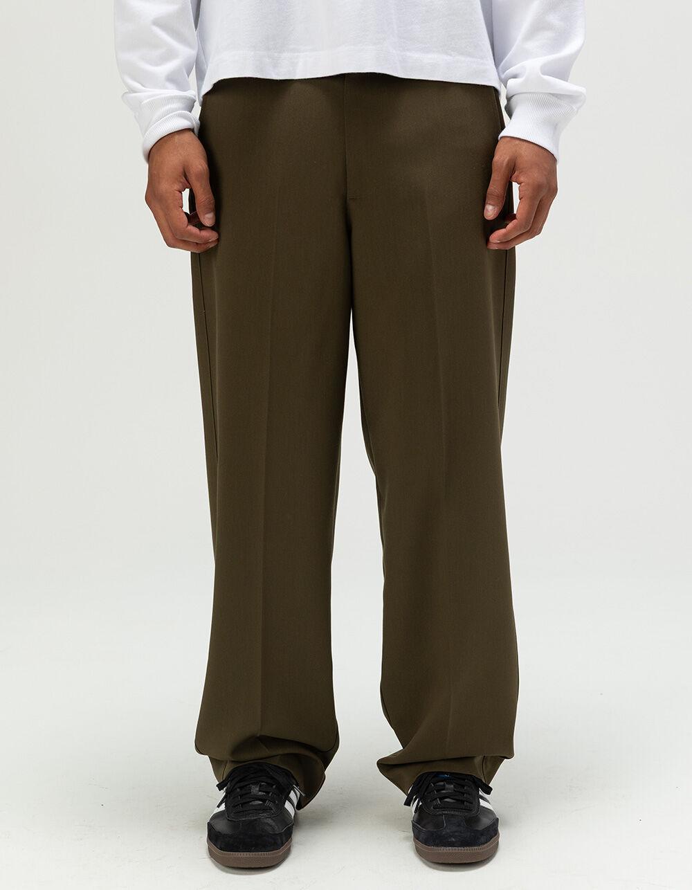 RSQ Mens Baggy Trousers - DARK OLIVE Product Image