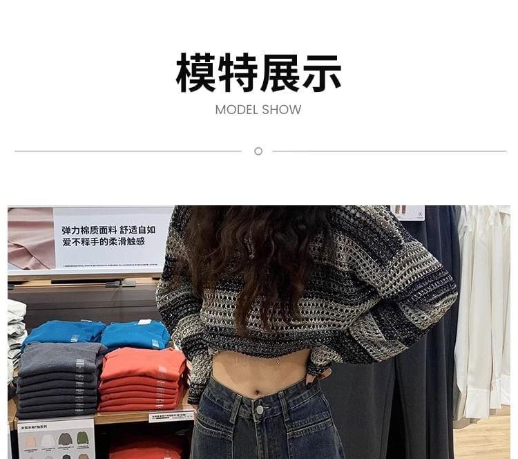 Mid Rise Washed Wide Leg Jeans / Plain Wide Leg Pants Product Image
