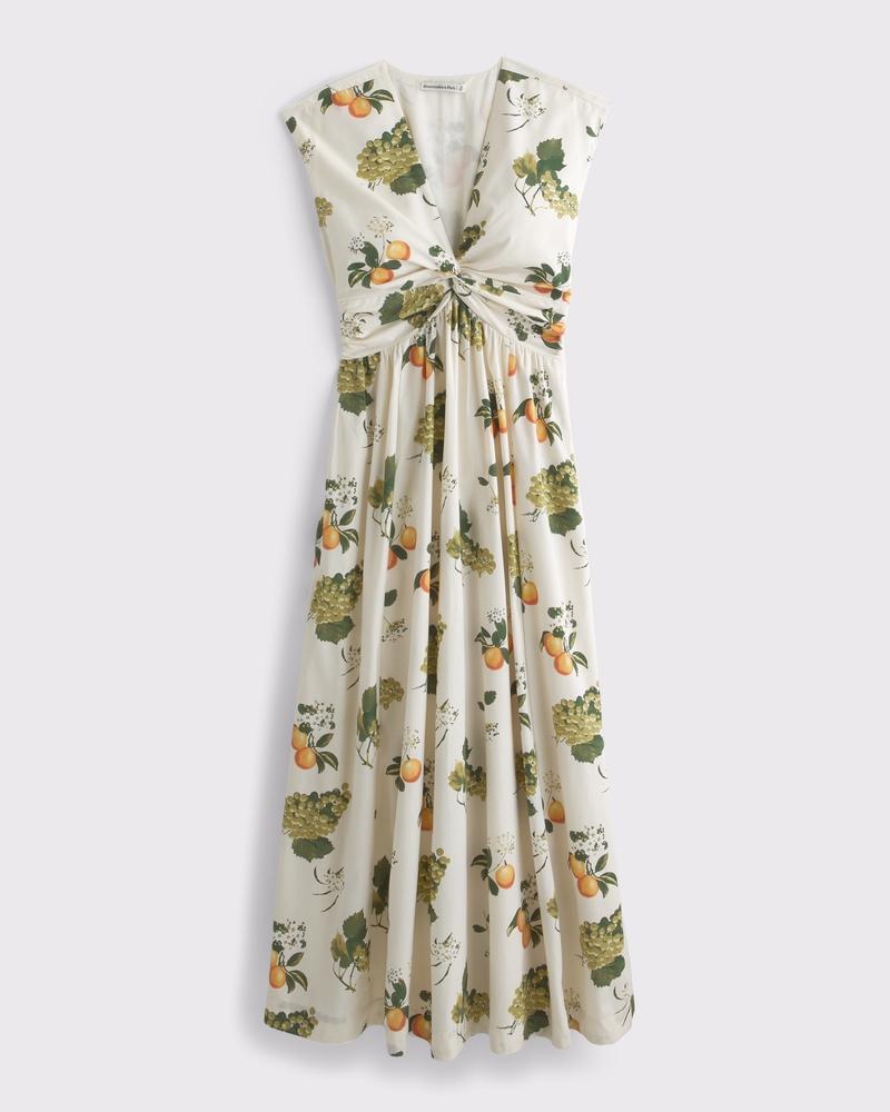 Twist-Front Maxi Dress Product Image