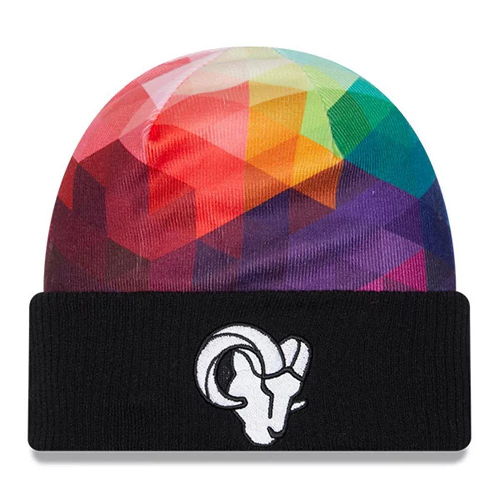 Men's New Era  Black Los Angeles Rams 2023 NFL Crucial Catch Cuffed Knit Hat Product Image