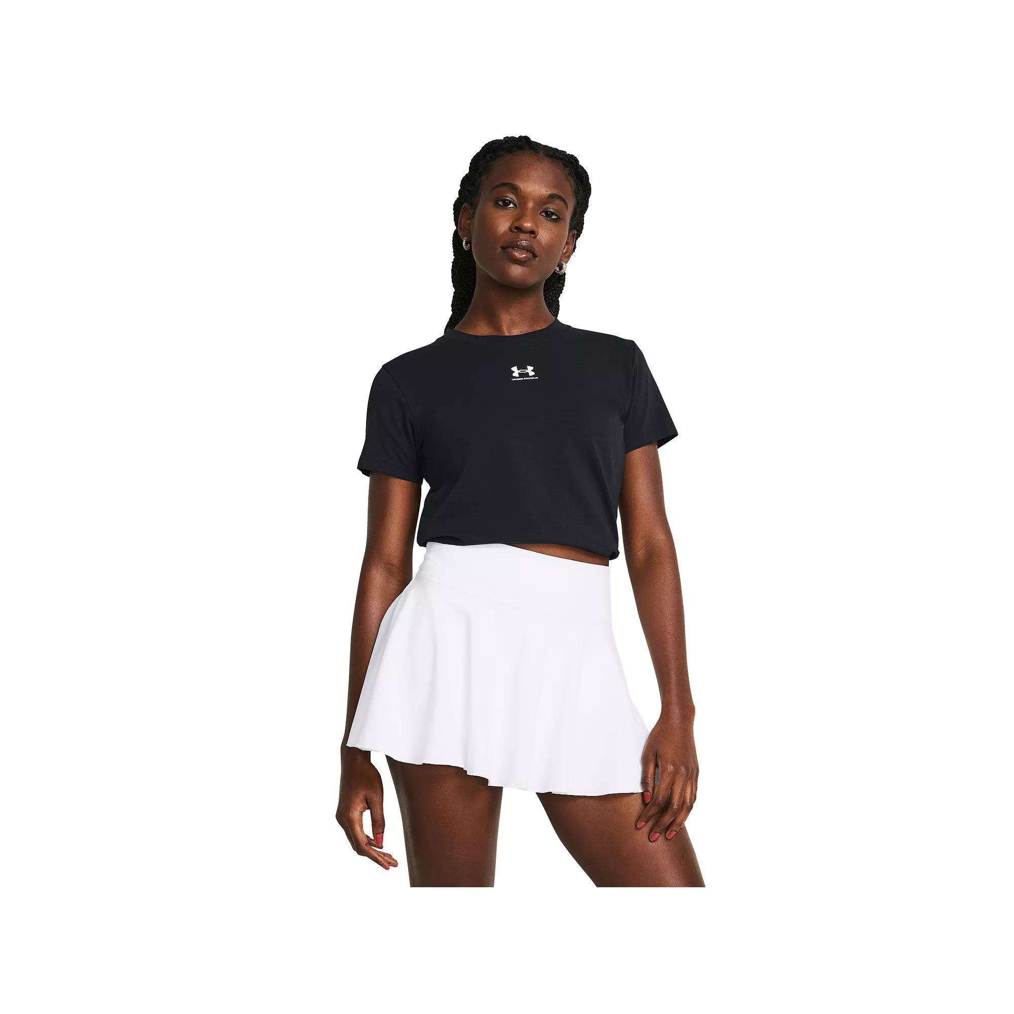 Women's Under Armour Rival Core Short Sleeve Tee, Size: XXL, Black Product Image
