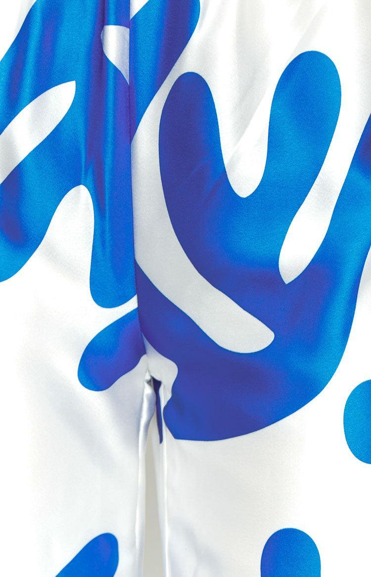 Dylan Blue Print Pants Product Image