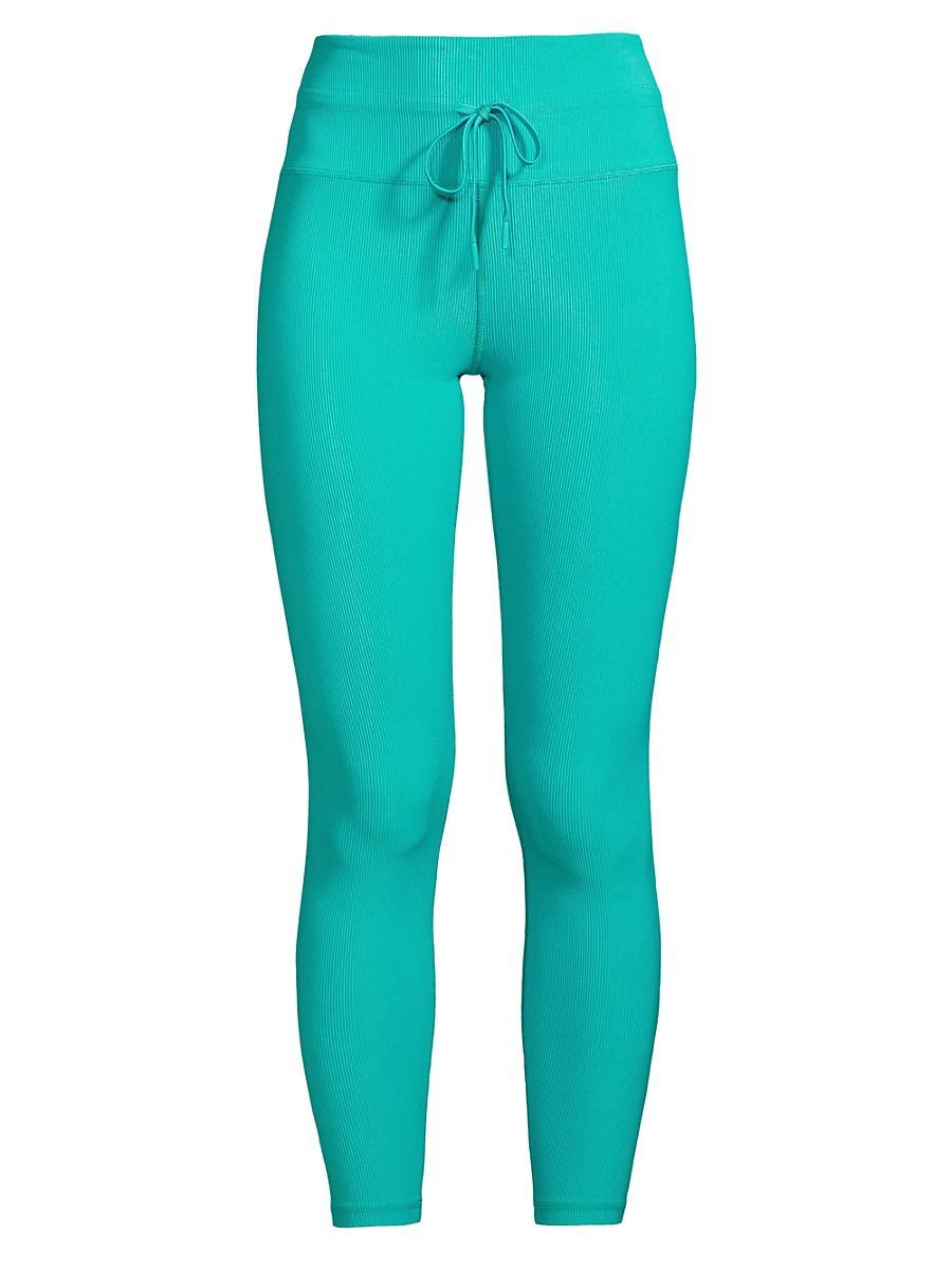 Womens Cleo Rib-Knit Drawstring Leggings Product Image