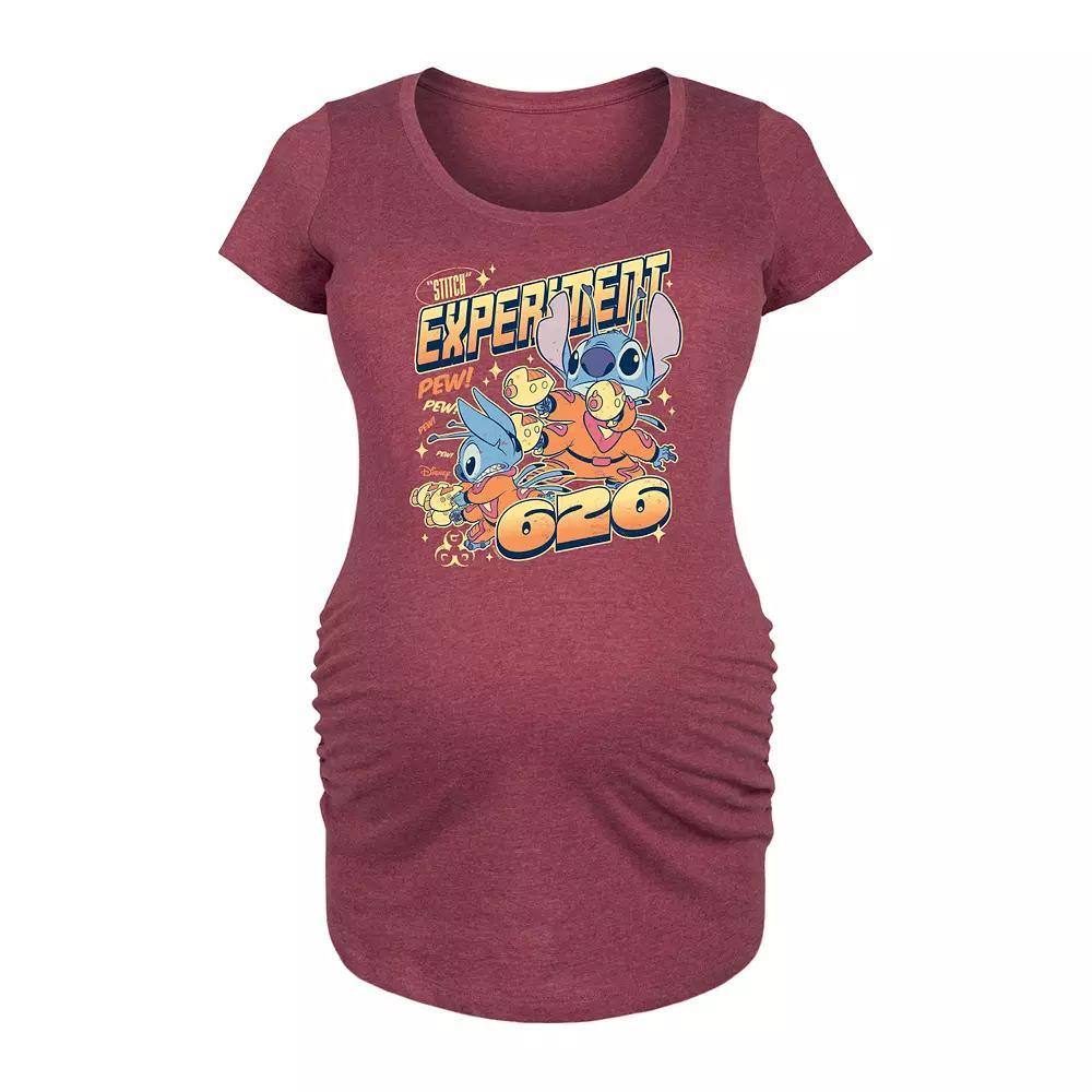 Disneys Lilo & Stitch Maternity Experiment 626 Graphic Tee, Womens Blue Product Image