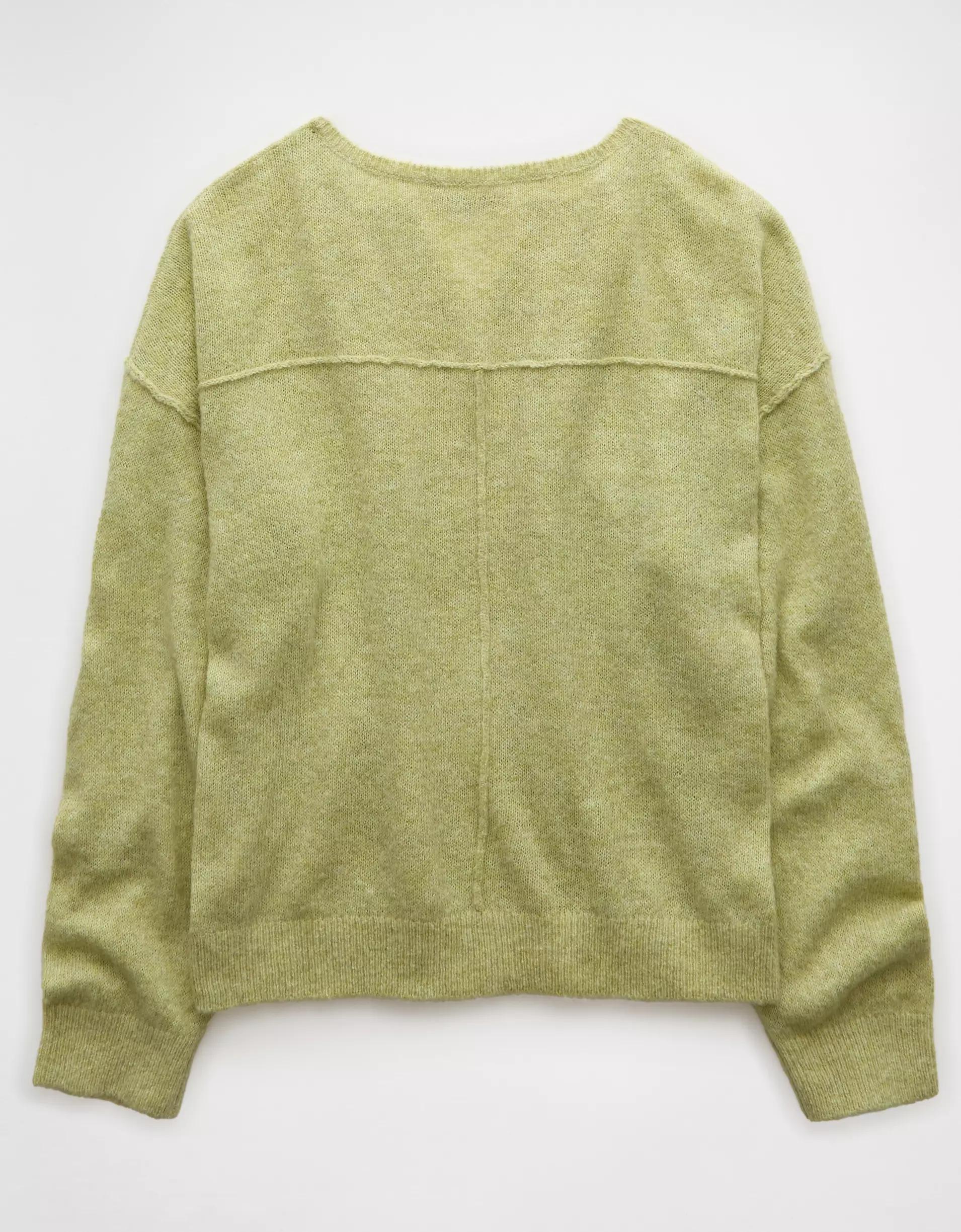 AE Whoa So Soft Notch Neck Sweater Product Image