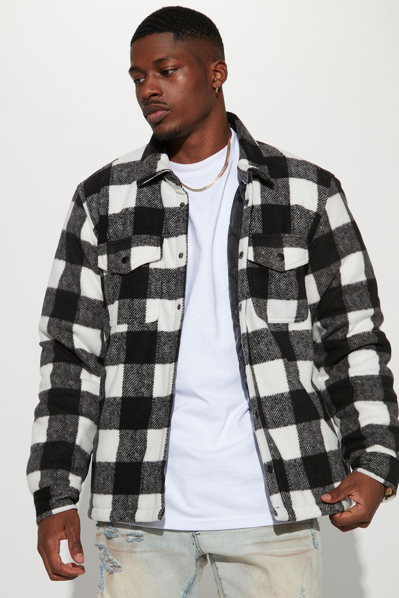 Lumber Flannel Shacket - Black/combo Product Image