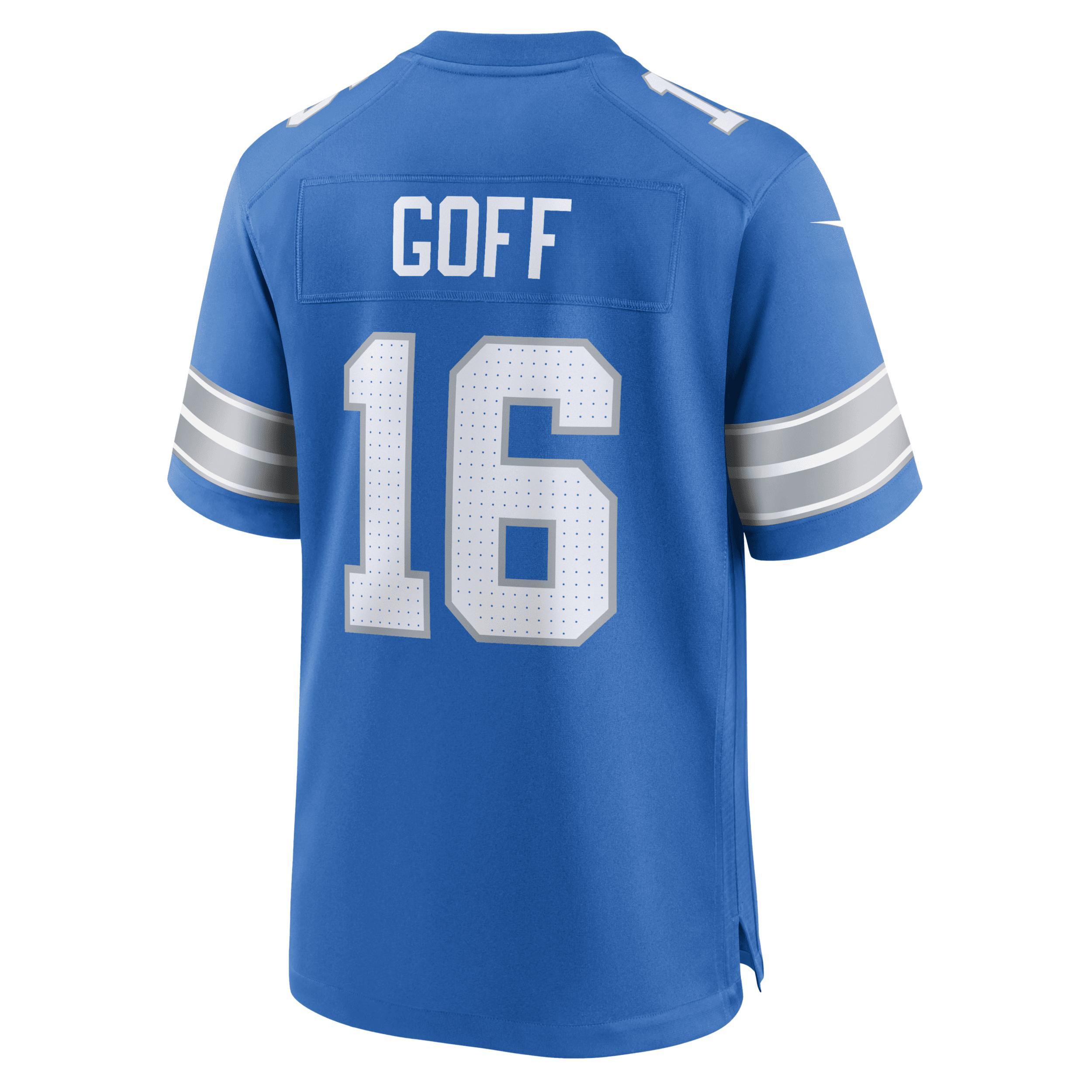 Jared Goff Detroit Lions Nike Men's NFL Game Football Jersey Product Image